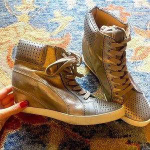 Splendid wedge sneakers, so cute and comfortable, can be dressed up or down.